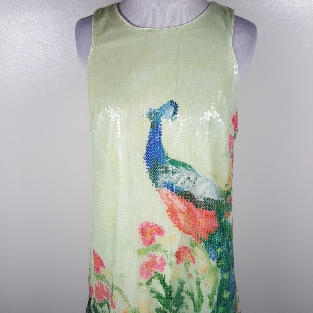NWT Anthropologie Sequin green Peacock tutu dress - Picture 6 of 8